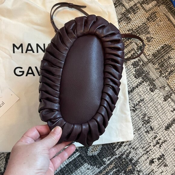 Mansur Gavriel NWOT Balloon Pleated Italian Leather Shoulder Crossbody Handbag - Picture 5 of 11